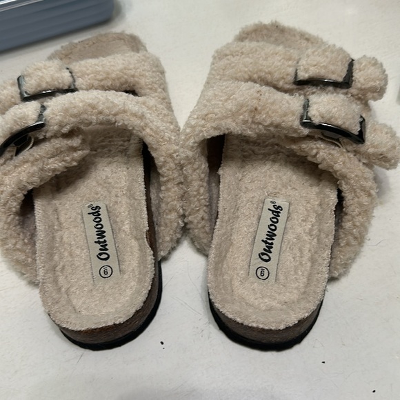 Nwots Outwoods Shearling Slides Size 9 - Picture 3 of 5